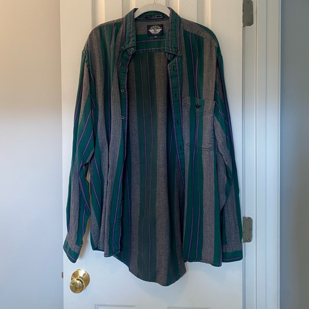 Vintage striped flannel